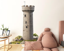 Load image into Gallery viewer, Castle Tower Wall Decal Medieval Stone Tower Wall Sticker Fantasy Nursery Removable Wall Mural Kids Room Decor, 080gm