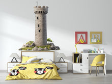 Load image into Gallery viewer, Castle Tower Wall Decal Medieval Stone Tower Wall Sticker Fantasy Nursery Removable Wall Mural Kids Room Decor, 080gm