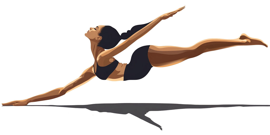 Gymnast Wall Decal Ballet Dancer Wall Sticker Modern Fitness Mural Removable Girls Room Bedroom Decor, 086gm