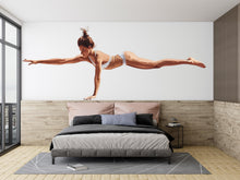 Load image into Gallery viewer, Gymnast Wall Decal Yoga Balance Wall Sticker Modern Fitness Bedroom Decor Removable Dancer Mural, 088gm