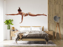 Load image into Gallery viewer, Gymnast Wall Decal Yoga Balance Wall Sticker Modern Fitness Bedroom Decor Removable Dancer Mural, 088gm