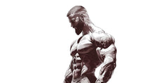 Load image into Gallery viewer, Bodybuilder Wall Decal Gym Mural Fitness Wall Sticker Home Gym Decor Removable Muscle Wall Art, 090gm