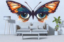 Load image into Gallery viewer, Butterfly Eyes Wall Decal Colorful Abstract Wall Sticker Modern Living Room Removable Art Decor, 091gm