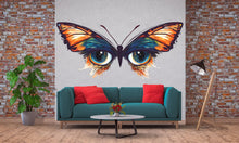 Load image into Gallery viewer, Butterfly Eyes Wall Decal Colorful Abstract Wall Sticker Modern Living Room Removable Art Decor, 091gm
