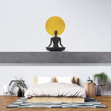 Load image into Gallery viewer, Meditation Wall Mural, Zen Wall Decor, Yoga Wall Art, Minimalist Bedroom Wallpaper, Spiritual Wall Decor, Wellness Wall Mural, 498mv