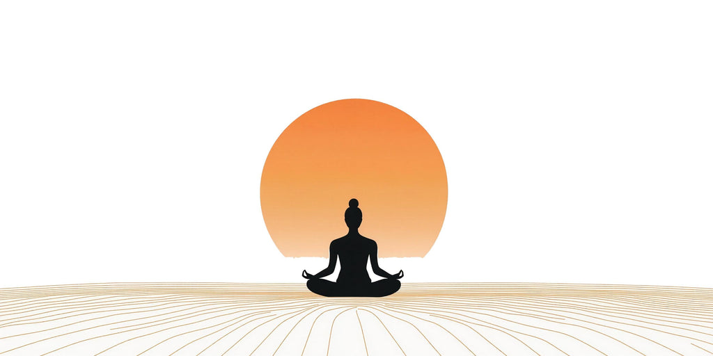 Meditation Wall Decal, Yoga Wall Decal, Zen Wall Sticker, Sunset Meditation Decal, Minimalist Yoga Wall Art, Spiritual Wall Decor, 501mv