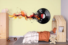 Load image into Gallery viewer, Vinyl Record Wall Decal, Music Wall Art Sticker, DJ Room Decor, Abstract Sound Wave Wall Decal, Music Lover Decor, Vinyl Wall Sticker, 511mv