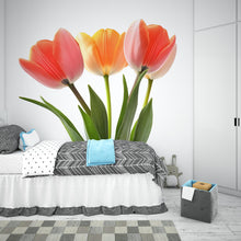 Load image into Gallery viewer, Tulip Flower Wall Decal, Floral Wall Sticker, Large Flower Wall Art, Spring Flower Wall Decor, Flower Decal, Botanical Wall Decor, 003gm