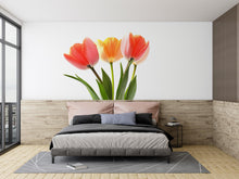 Load image into Gallery viewer, Tulip Flower Wall Decal, Floral Wall Sticker, Large Flower Wall Art, Spring Flower Wall Decor, Flower Decal, Botanical Wall Decor, 003gm