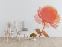 Load image into Gallery viewer, Rose Flower Wall Decal, Large Floral Wall Sticker, Rose Wall Art, Botanical Wall Decor, Romantic Wall Decal, Flower Wall Decor, 004gm