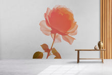 Load image into Gallery viewer, Rose Flower Wall Decal, Large Floral Wall Sticker, Rose Wall Art, Botanical Wall Decor, Romantic Wall Decal, Flower Wall Decor, 004gm