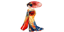 Load image into Gallery viewer, Geisha Wall Decal Japanese Art, Asian Woman Wall Sticker, Japanese Wall Art, Oriental Wall Decor, Kimono Wall Decal, Asian Wall Decor, 012gm