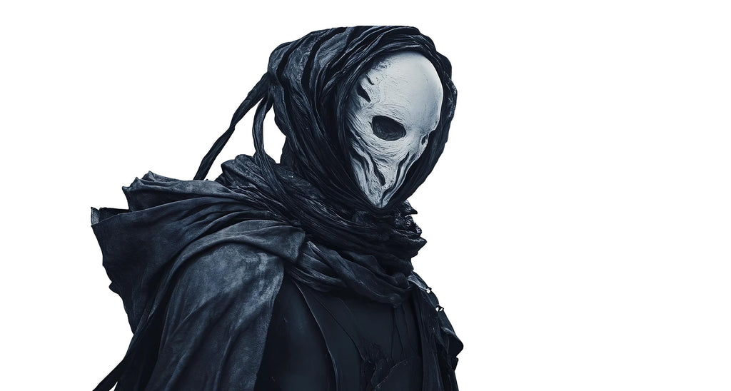 Grim Reaper Wall Decal, Hooded Skull Wall Art, Gothic Wall Sticker, Dark Aesthetic Wall Decor, Skull Wall Decal, Horror Wall Art, 014gm