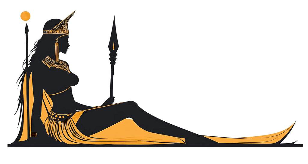 Egyptian Goddess Wall Decal, Cleopatra Wall Sticker, Egyptian Wall Art, Goddess Wall Decor, Bedroom Wall Decal, Egyptian Decor, 022gm