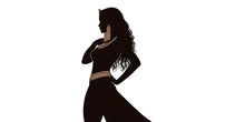 Load image into Gallery viewer, Egyptian Woman Wall Decal, Cleopatra Silhouette Wall Art, Egyptian Goddess Wall Sticker, Large Woman Wall Decor, Ancient Egypt Decor, 024gm