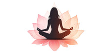 Load image into Gallery viewer, Yoga Lotus Wall Decal, Meditation Wall Sticker, Lotus Flower Wall Art, Yoga Wall Decor, Zen Wall Art, Yoga Studio Decor 028gm