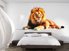 Load image into Gallery viewer, Lion Wall Decal, Lion Wall Art, Animal Wall Decor, Lion Wall Sticker, Wildlife Wall Art, Safari Nursery Decor, Animal Wall Decal, 034gm