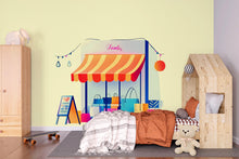 Load image into Gallery viewer, Kids Shop Wall Decal, Storefront Wall Sticker, Playroom Wall Decor, Kids Room Wall Art, Pretend Play Store Decal, Nursery Wall Sticker,043gm