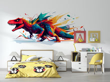 Load image into Gallery viewer, Dinosaur Wall Decal, T Rex Wall Sticker, Dinosaur Wall Art, Boys Room Wall Decor, Kids Dinosaur Wall Decal, Jurassic Dinosaur Wall Art,048gm