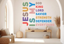 Load image into Gallery viewer, Jesus Is my Everything, Religious Wall Sign, Christian Wall Words, Church Sanctuary Wall Art, Church Wall Decor, Religious Wall Art