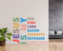 Load image into Gallery viewer, Jesus Is my Everything, Religious Wall Sign, Christian Wall Words, Church Sanctuary Wall Art, Church Wall Decor, Religious Wall Art