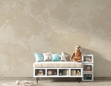 Load image into Gallery viewer, Luxury Limewash Wall Mural – Warm Beige &amp; Light Taupe Natural Plaster Texture – Elegant Architectural Mineral Finish Wall Art
