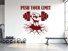 Load image into Gallery viewer, Gym Wall Decor Crack Wall Fitness Wall Art Gym Wall Decals Cracked Wall Decal Sticker Crossfit Gifts Home Gym Wall Sticker Gym 790LU