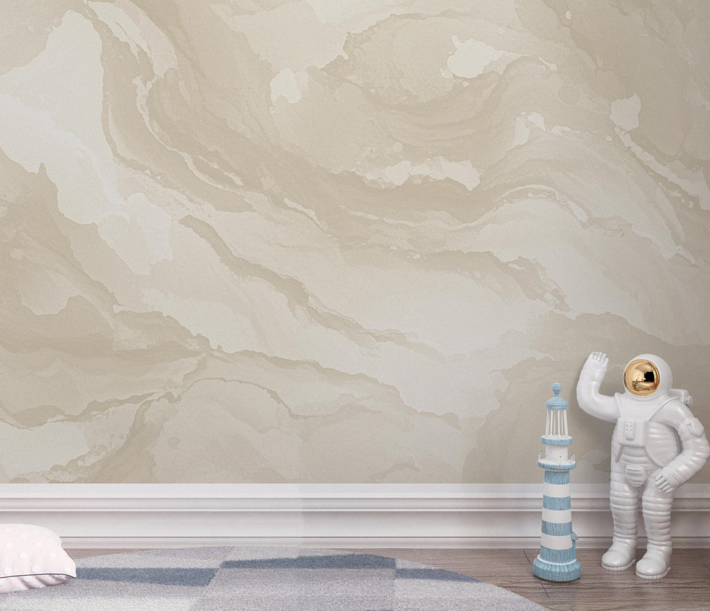 Japandi Limewash Wallpaper – Muted Beige & Soft Stone Seamless Pattern – Organic Plaster Texture – Minimalist Warm Neutral Wall Design