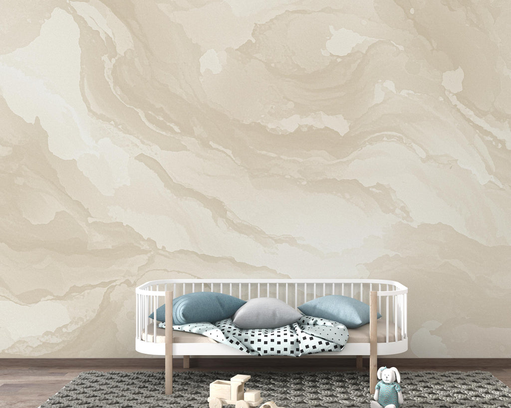 Japandi Limewash Wallpaper – Muted Beige & Soft Stone Seamless Pattern – Organic Plaster Texture – Minimalist Warm Neutral Wall Design