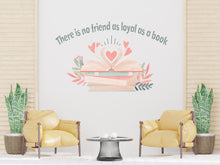 Load image into Gallery viewer, Library Floral Wall Art Decal, Library Wall Decal, Education Decals, Kids Room, Reading room, Nurseries, School, Kids Gifts Book Quote 770LU