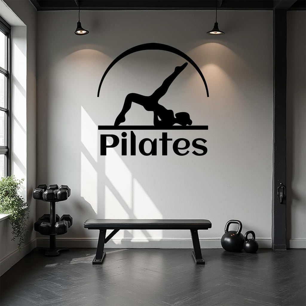 Pilates Wall Decal Pilates Wall Sticker Yoga Wall Art Pilates Wall Decor Gym Wall Decal Gym Wall Sticker Gym Wall Art Meditation Decal 780LU