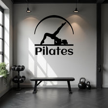 Load image into Gallery viewer, Pilates Wall Decal Pilates Wall Sticker Yoga Wall Art Pilates Wall Decor Gym Wall Decal Gym Wall Sticker Gym Wall Art Meditation Decal 780LU