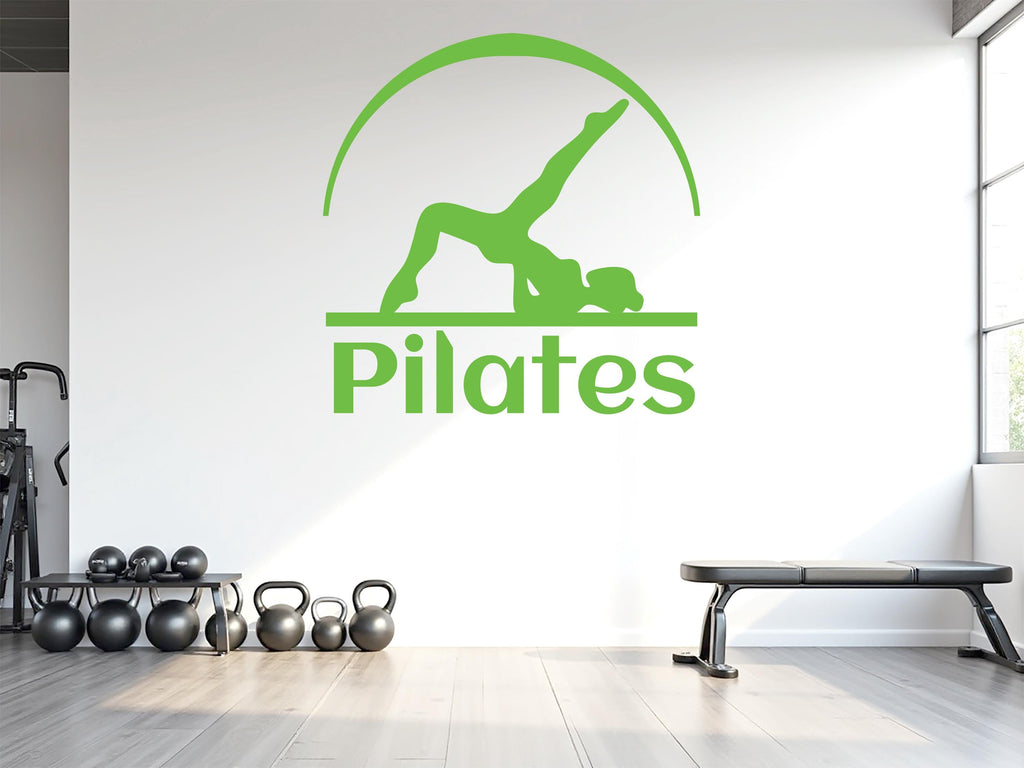 Pilates Wall Decal Pilates Wall Sticker Yoga Wall Art Pilates Wall Decor Gym Wall Decal Gym Wall Sticker Gym Wall Art Meditation Decal 780LU