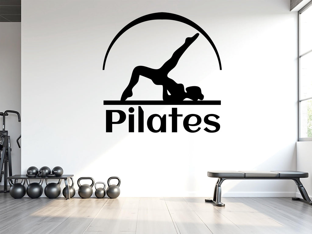 Pilates Wall Decal Pilates Wall Sticker Yoga Wall Art Pilates Wall Decor Gym Wall Decal Gym Wall Sticker Gym Wall Art Meditation Decal 780LU