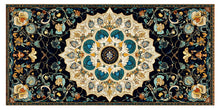 Load image into Gallery viewer, Navy Blue And Gold Mandala Wallpaper Large Persian Style Wall Decal Boho Floral Mural Peel And Stick Wallpaper Luxury Living Room Wall Art