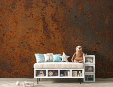 Load image into Gallery viewer, Rusty Metal Wallpaper | Industrial Metal Texture | Rust Patina Grunge Background
