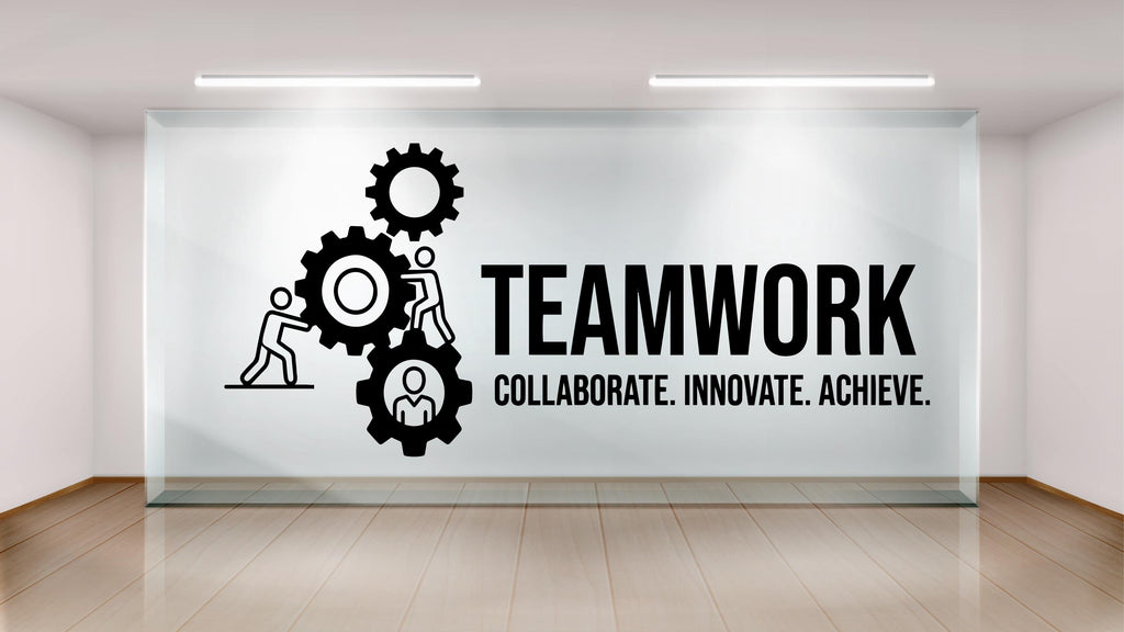 Teamwork Wall Decor Office Wall Decal Idea Teamwork Business Worker Inspire Office Decoration Motivation Stickers Mural Unique Gift