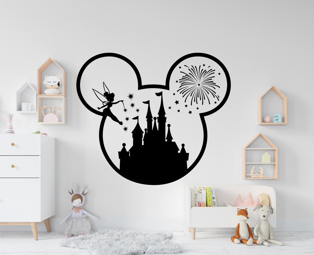 Big Castle Wall Decal Home Headboard, Boho Wall Decal, Bed Headboard Sticker, Headboard Wall Decal, Arch Wall Decal, Nursery 857RS