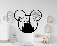 Load image into Gallery viewer, Big Castle Wall Decal Home Headboard, Boho Wall Decal, Bed Headboard Sticker, Headboard Wall Decal, Arch Wall Decal, Nursery 857RS
