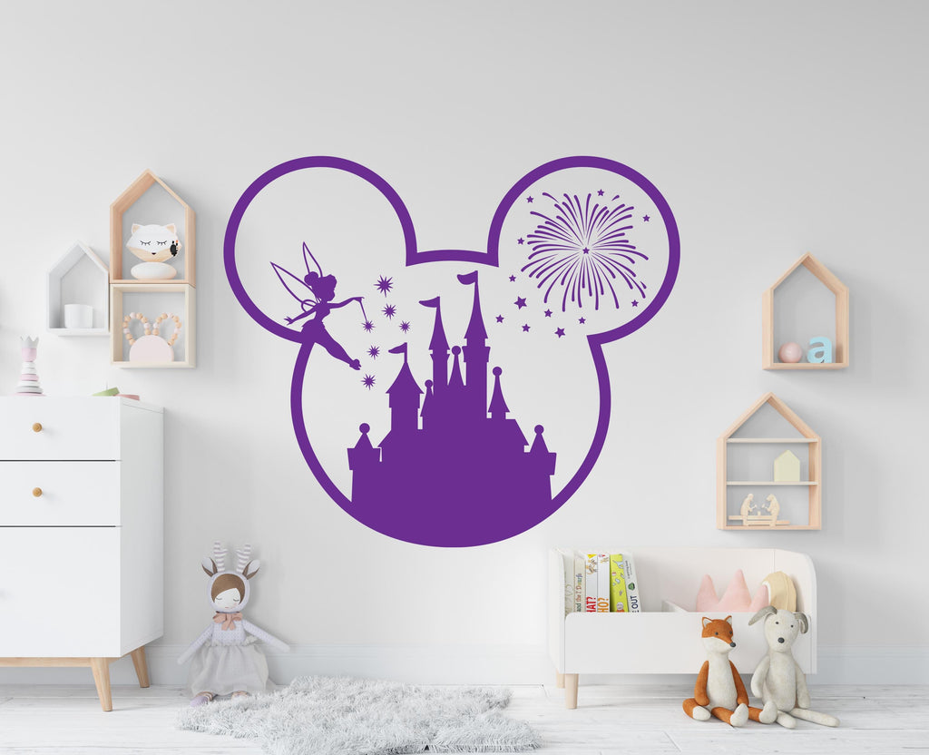Big Castle Wall Decal Home Headboard, Boho Wall Decal, Bed Headboard Sticker, Headboard Wall Decal, Arch Wall Decal, Nursery 857RS