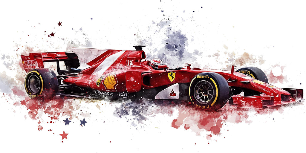 Formula Racing Car Wallpaper Red Race Car Wall Decal Gaming Room Wall Mural Sports Car Art Peel And Stick Wallpaper Teen Bedroom Decor
