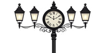 Load image into Gallery viewer, Vintage Clock Wall Decal, Street Lamp Wall Sticker, Retro Wall Art, Bedroom Decor, Classic Clock Mural, 124gm