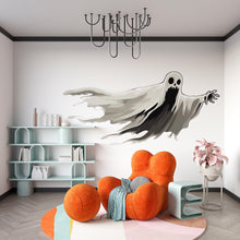 Load image into Gallery viewer, Flying Ghost Wall Decal, Halloween Wall Sticker, Spooky Kids Room Decor, Gothic Wall Art, Horror Mural, 134gm