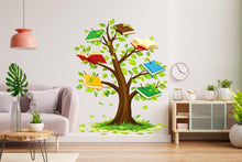 Load image into Gallery viewer, Tree Book Kids Wall Art Decal, Library Wall Decal, Education Decals, Kids Room, Reading room, Nurseries, School, Kids Gifts, Dorm Room 796LU