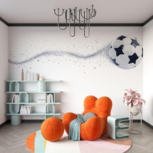 Load image into Gallery viewer, Soccer Ball Wallpaper Boys Soccer Room Wall Decal Football Sports Wall Mural Peel And Stick Wallpaper Kids Bedroom Soccer Decor