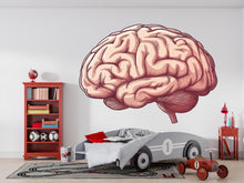 Load image into Gallery viewer, Brain Wall Decal, Anatomy Wall Sticker, Science Wall Art, Medical Wall Decor, Classroom Wall Mural, Neuroscience Room Decor, 161gm