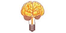 Load image into Gallery viewer, Brain Light Bulb Wall Decal, Science Wall Sticker, Creative Mind Wall Art, Study Room Decor, Classroom Mural, Modern Learning Decor, 163gm