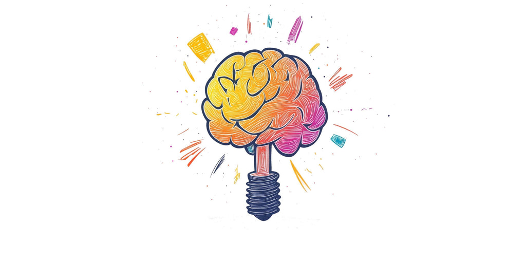 Colorful Brain Light Bulb Wall Decal, Creative Mind Sticker, Kids Room Wall Art, Classroom Decor, Study Room Mural, 164gm