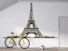 Load image into Gallery viewer, Eiffel Tower Wall Decal, Paris Wall Sticker, French Wall Art, Travel Decor, Bedroom Wall Decal, City Landmark Mural, 170gm