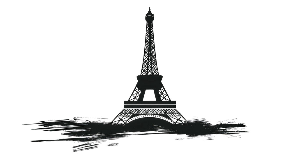 Eiffel Tower Wall Decal, Paris Wall Sticker, Black Tower Wall Art, French Bedroom Decor, Travel Theme Wall Mural, 171gm